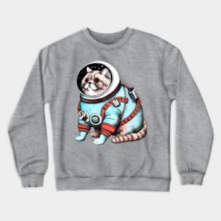 Fat Cat Astronaut (big breath) Crewneck Sweatshirt